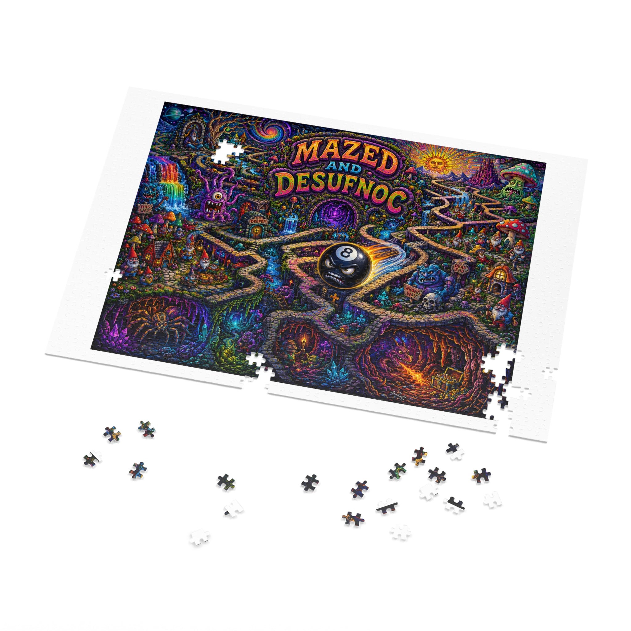 1,000-Piece Mazed and Confused Madball Jigsaw Puzzle with Tin