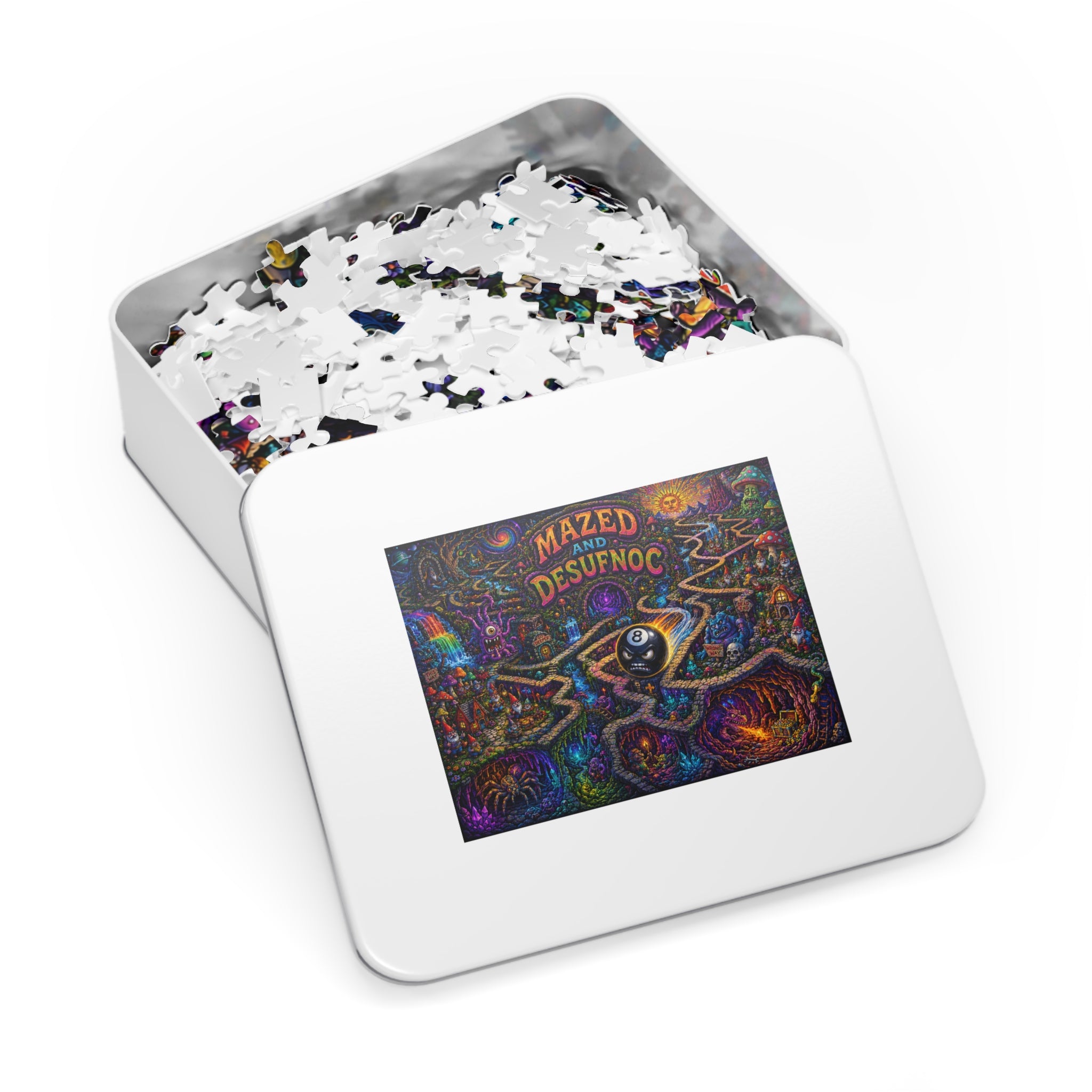 1,000-Piece Mazed and Confused Madball Jigsaw Puzzle with Tin