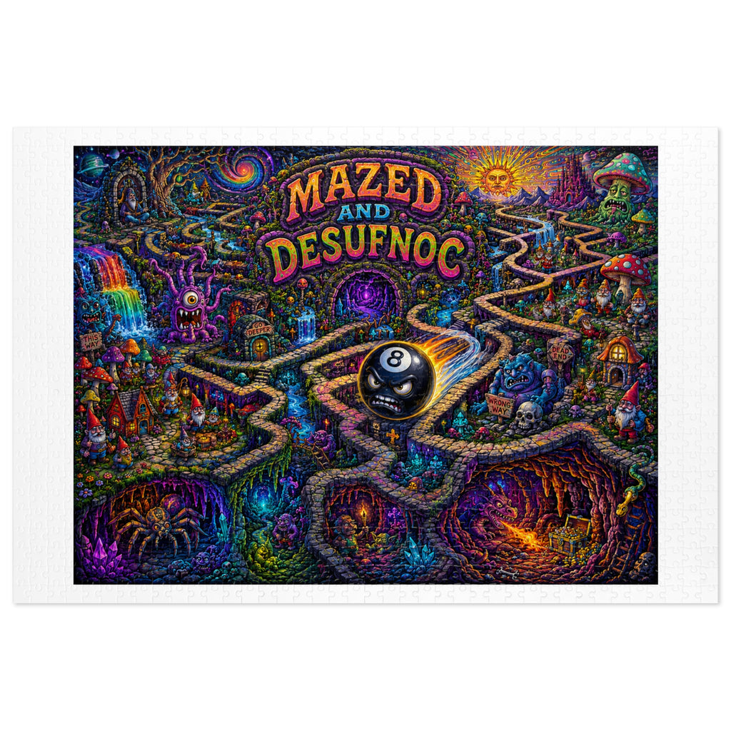 1,000-Piece Mazed and Confused Madball Jigsaw Puzzle with Tin