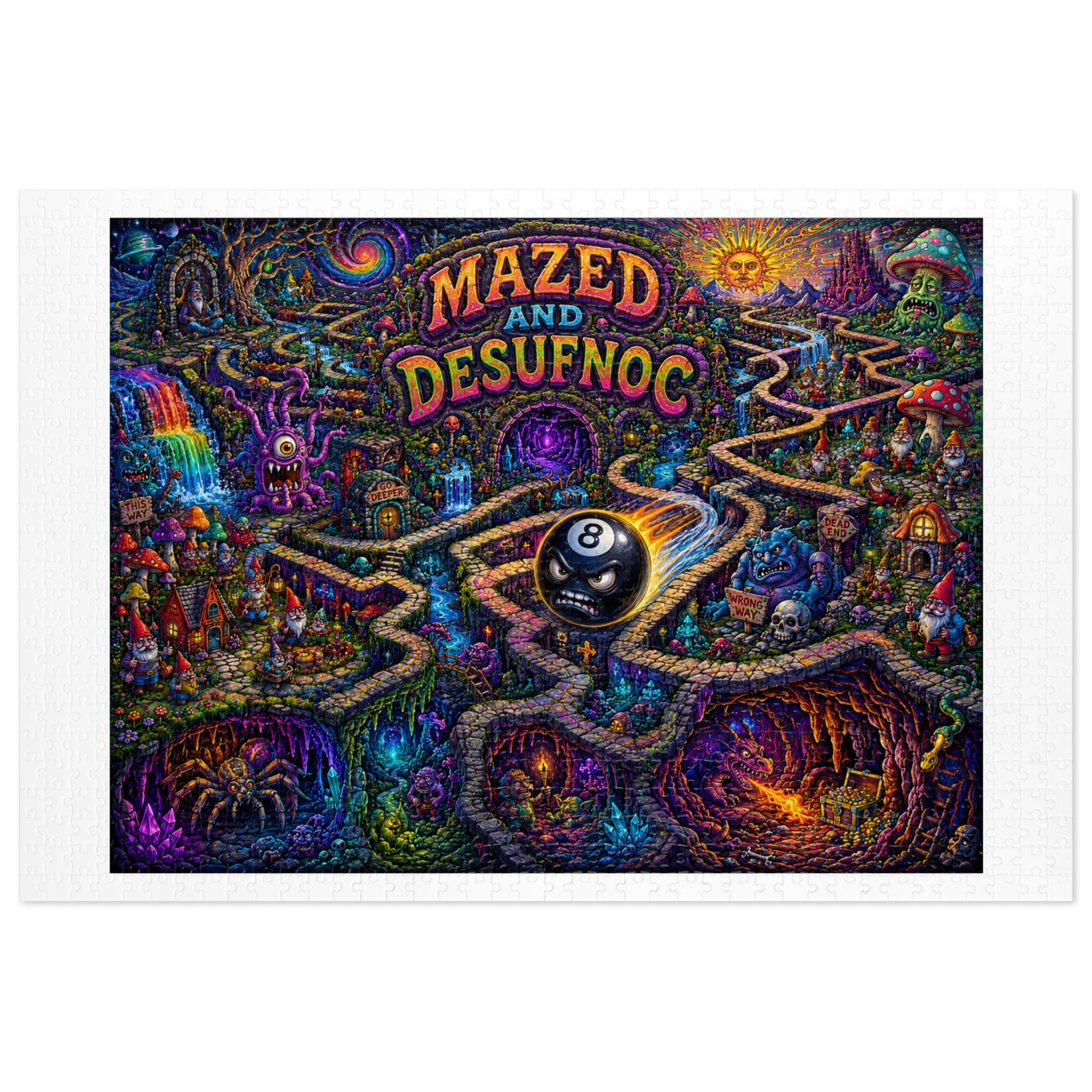 1,000-Piece Mazed and Confused Madball Jigsaw Puzzle with Tin