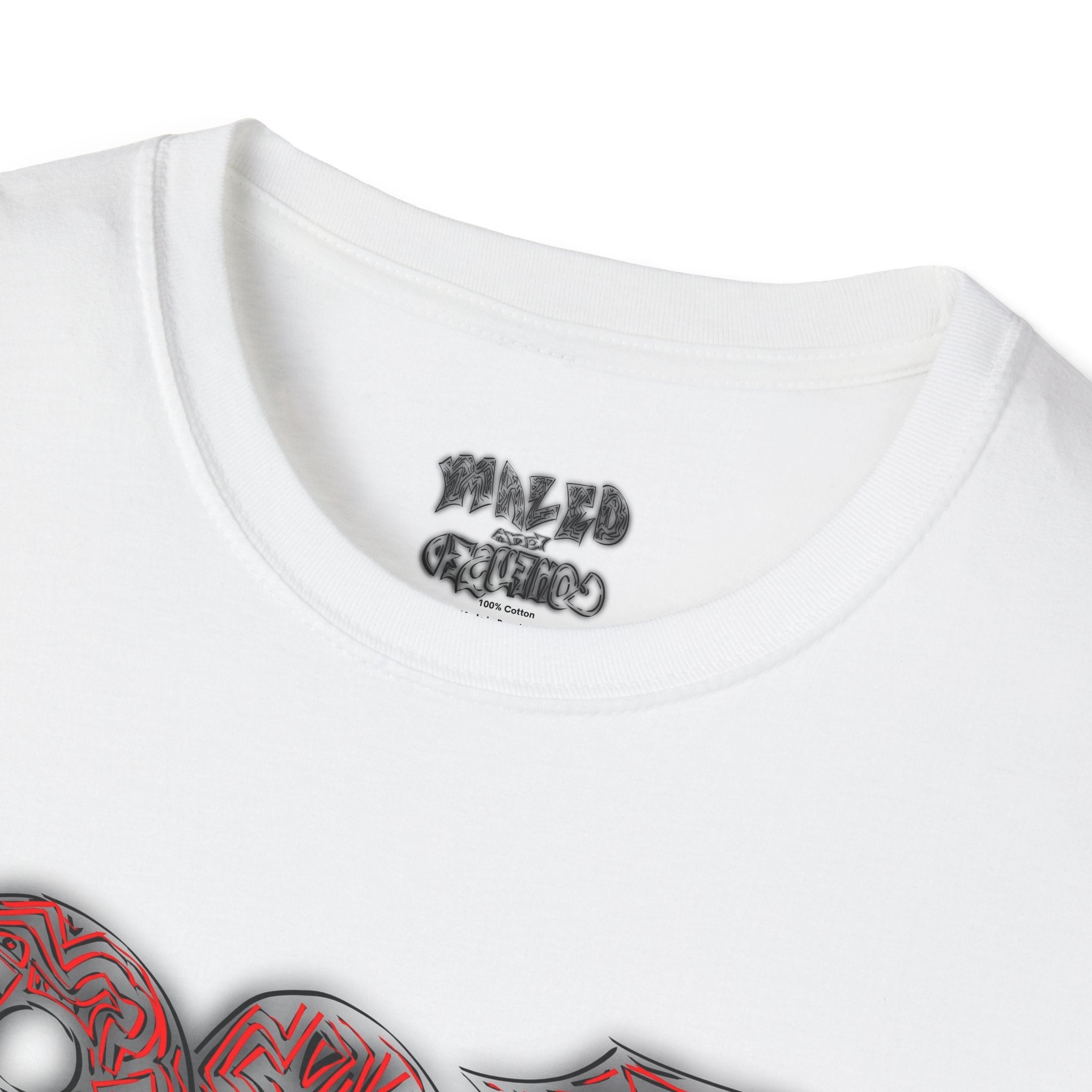 Utah 801 Graphic T-Shirt — Distressed Red Street Art Tee