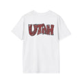 Utah 801 Graphic T-Shirt — Distressed Red Street Art Tee