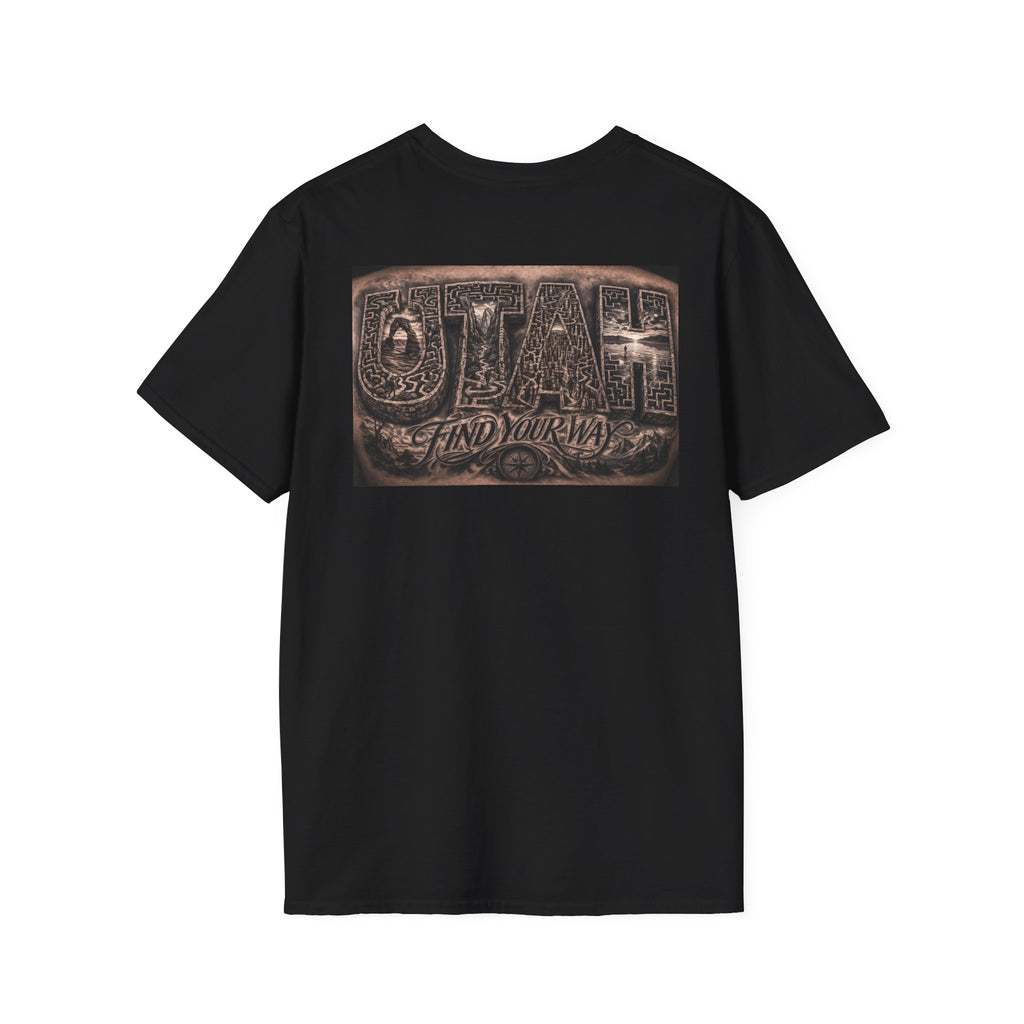 Utah  'Find Your Way' 1 State Graphic T-Shirt