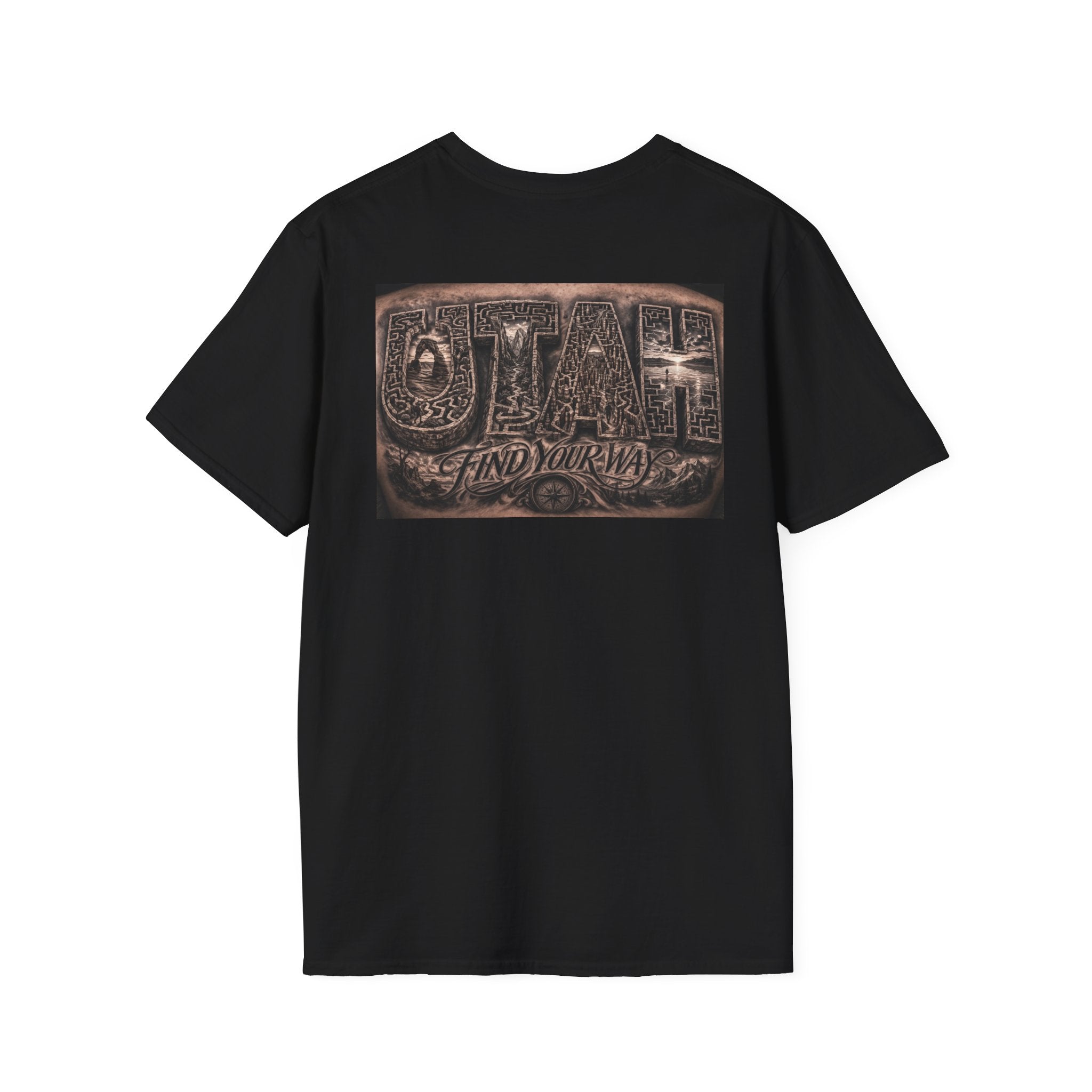 Utah  'Find Your Way' 1 State Graphic T-Shirt